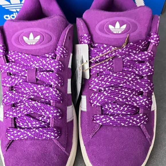 Adidas Women's Pink and White Campus Sneakers - Picture 3 of 9